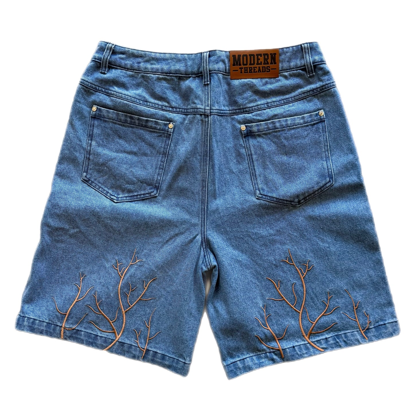 EMBROIDERED JORTS - ROOTS