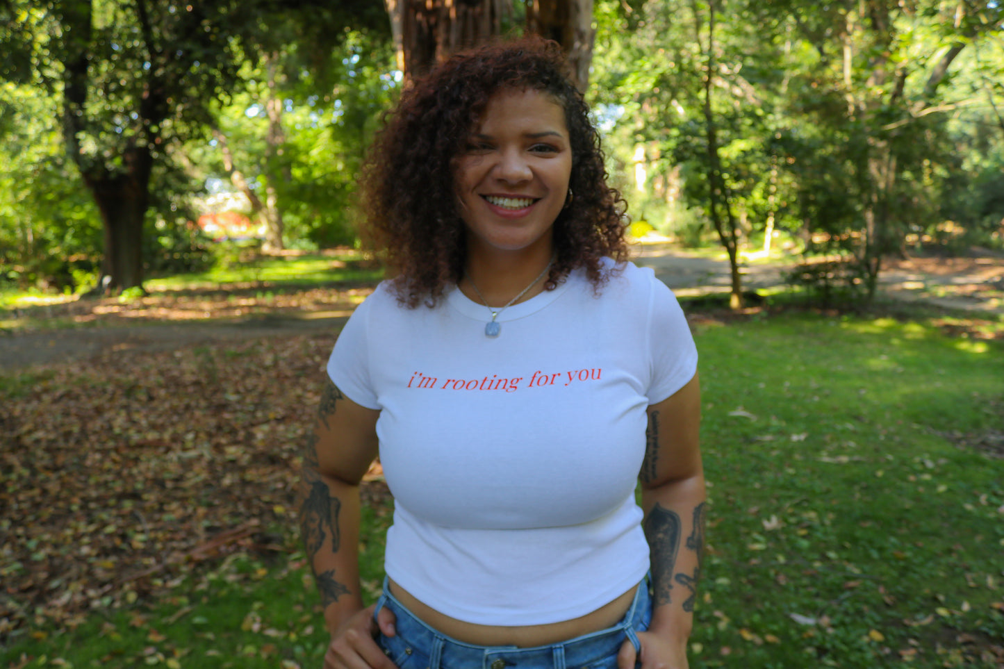 "ROOTING FOR YOU" BABY TEE