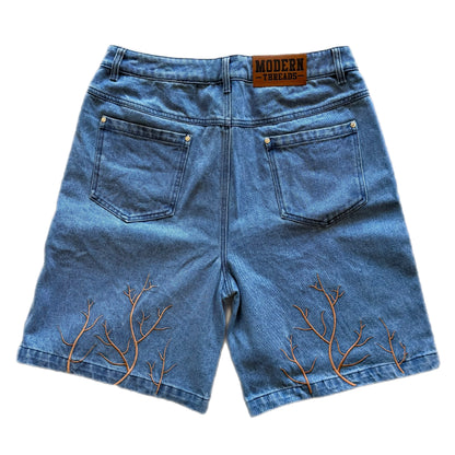 EMBROIDERED JORTS - ROOTS