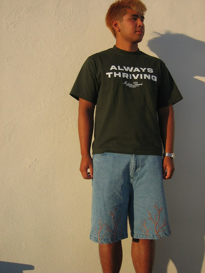 EMBROIDERED JORTS - ROOTS